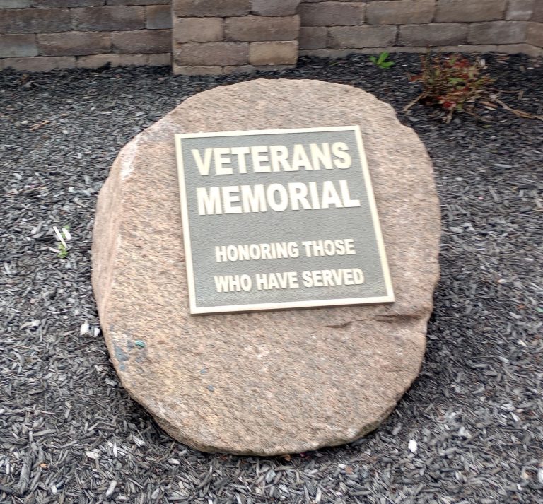 FINDLAY VETERANS MEMORIAL PLAQUE