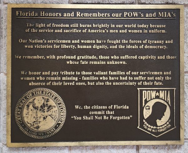 FLORIDA HONORS AND REMEMBERS OUR POW’S AND MIA’S