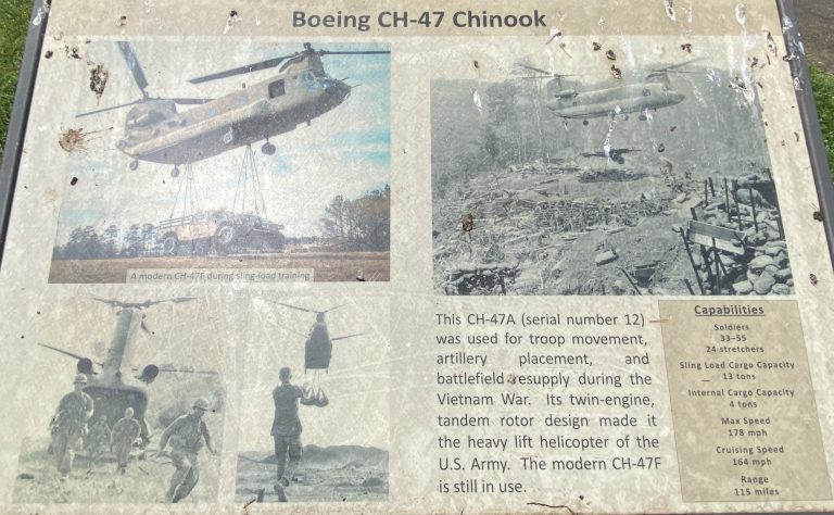 FORT CAMPBELL BOEING CH-47 CHINOOK WAR MEMORIAL PANEL