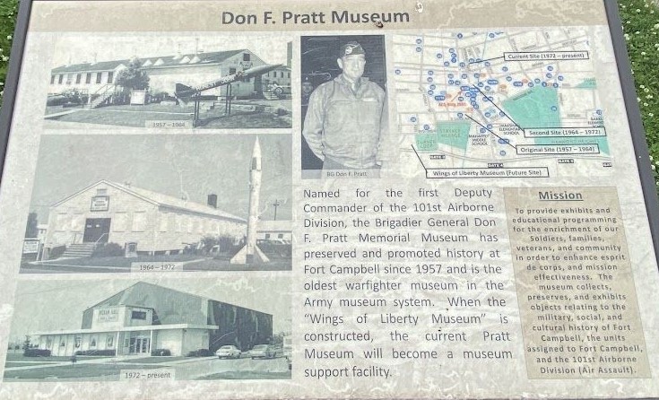 FORT CAMPBELL DON F. PRATT MUSEUM MEMORIAL PANEL