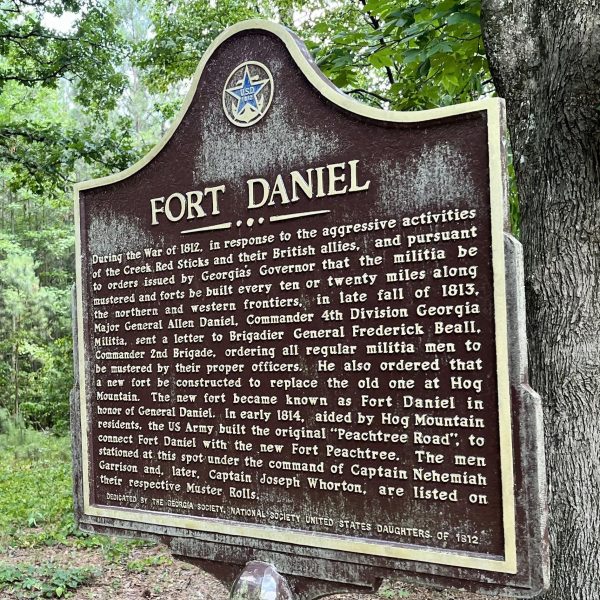 FORT DANIEL WAR OF 1812 MEMORIAL MARKER