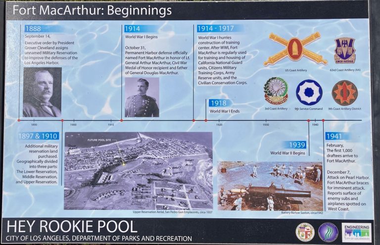 FORT MACARTHUR BEGINNINGS MEMORIAL PANEL