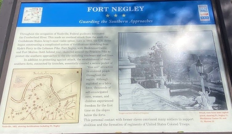 FORT NEGLEY GUARDING THE SOUTHERN APPROACHES WAR MEMORIAL PANEL
