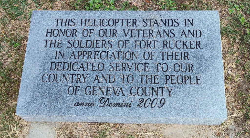 FORT RUCKER VETERANS HELICOPTER MEMORIAL STONE
