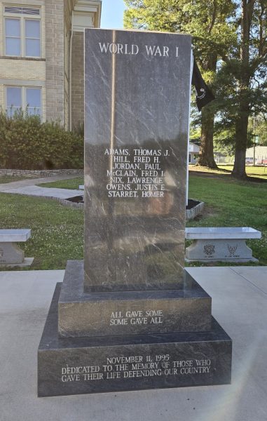 FRANKLIN COUNTY WAR VETERANS MEMORIAL SIDE A
