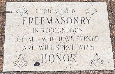 FREE MASONRY ALL VETERANS MEMORIAL PLAQUE