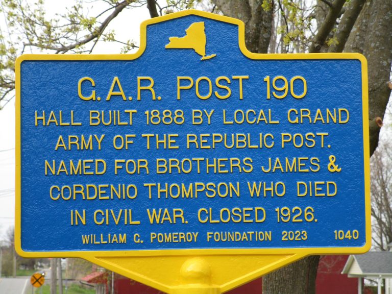 G.A.R. POST 190 WAR MEMORIAL MARKER