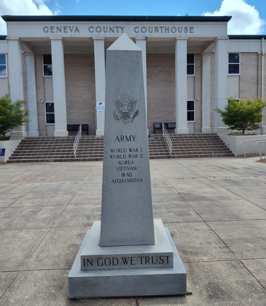 GENEVA COUNTY WAR MEMORIAL SIDE A