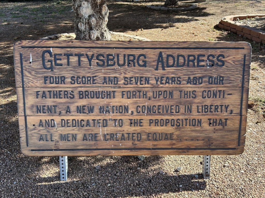 GETTYSBURG, SOUTH DAKOTA GETTYSBURG ADDRESS MEMORIAL MARKER