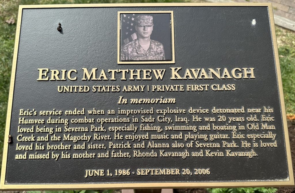 GOLD STAR FAMILY MEMORIAL GAZEBO PLAQUE B