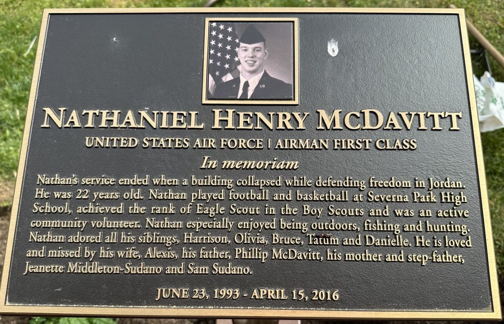 GOLD STAR FAMILY MEMORIAL GAZEBO PLAQUE E