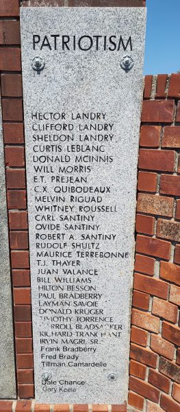 GRAND ISLE AMERICAN LEGION POST 309 DECREASED VETERANS MEMORIAL PLAQUE C