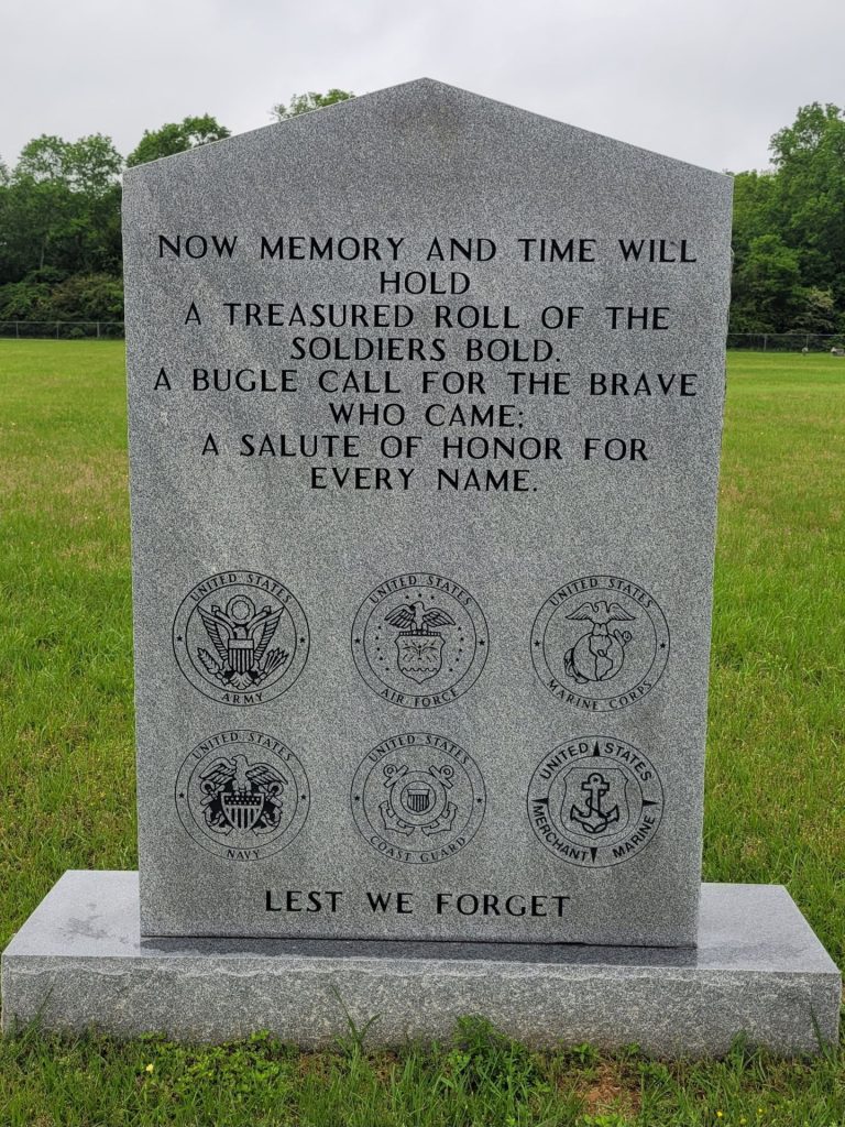 GRAPELAND WAR VETERANS MEMORIAL CENTER STONE