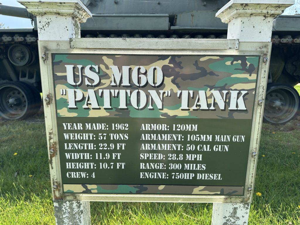 GRASONVILLE US M60 “PATTON” TANK MEMORIAL