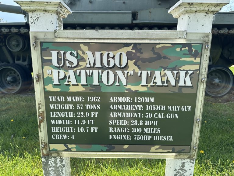 GRASONVILLE US M60 “PATTON” TANK MEMORIAL