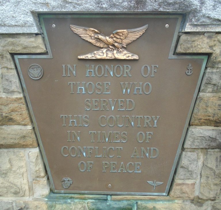 HARMONY ALL VETERANS MEMORIAL PLAQUE