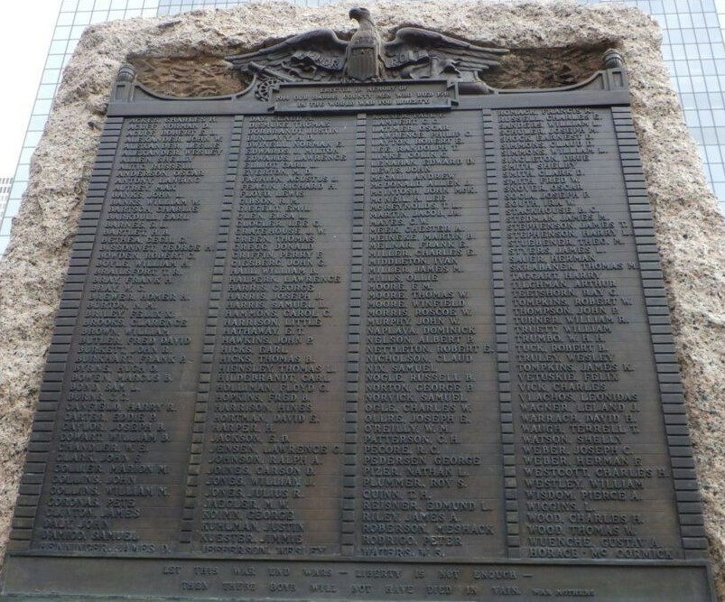HARRIS COUNTY SUPREME SACRIFICE WAR MEMORIAL PLAQUE