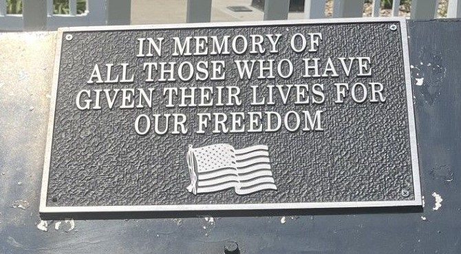 HARRISBURG ALL VETERANS MEMORIAL PLAQUE