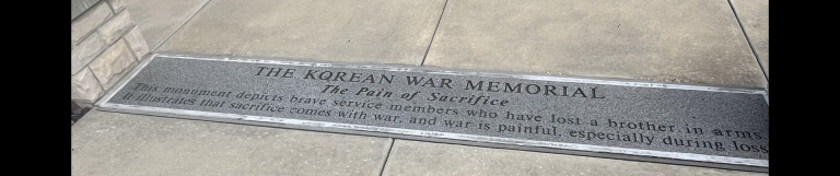 HOLLISTER THE KOREAN WAR MEMORIAL SIDEWALK