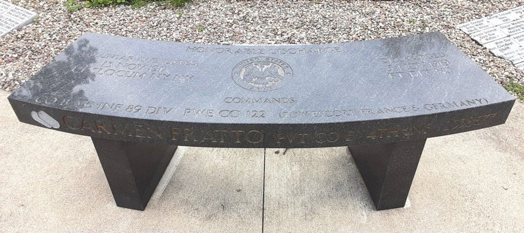 HONORABLE DISCHARGE WAR MEMORIAL BENCH