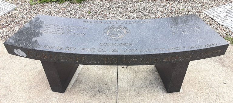 HONORABLE DISCHARGE WAR MEMORIAL BENCH