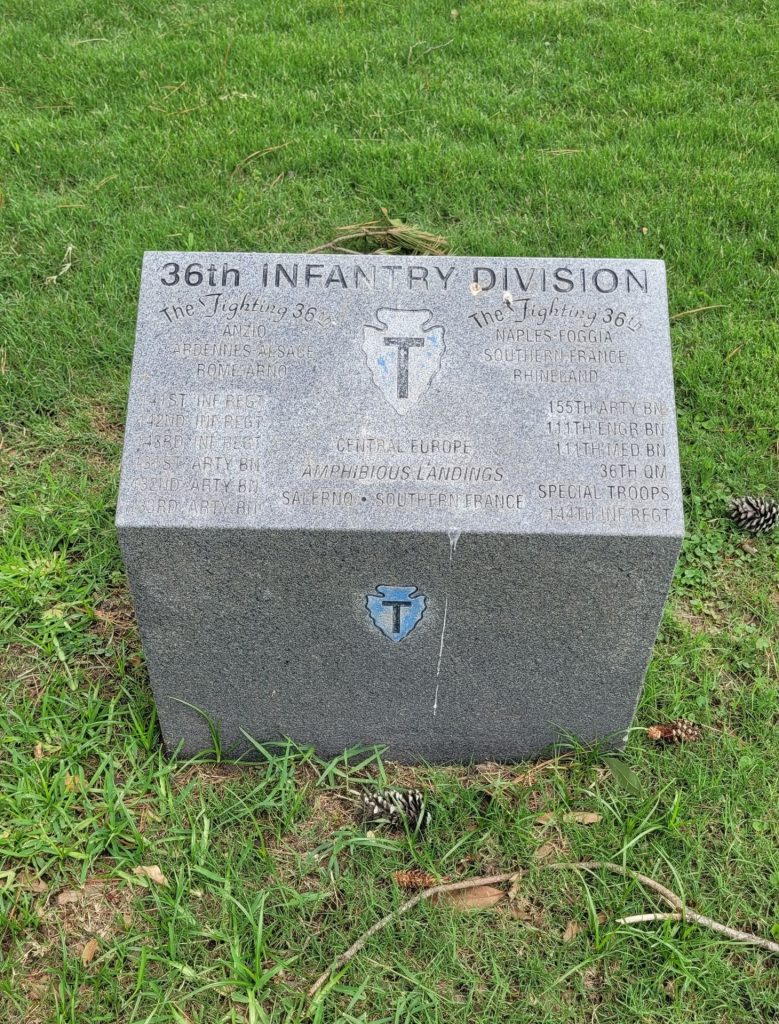 HOUSTON NATIONAL CEMETERY 36TH INFANTRY DIVISION MEMORIAL