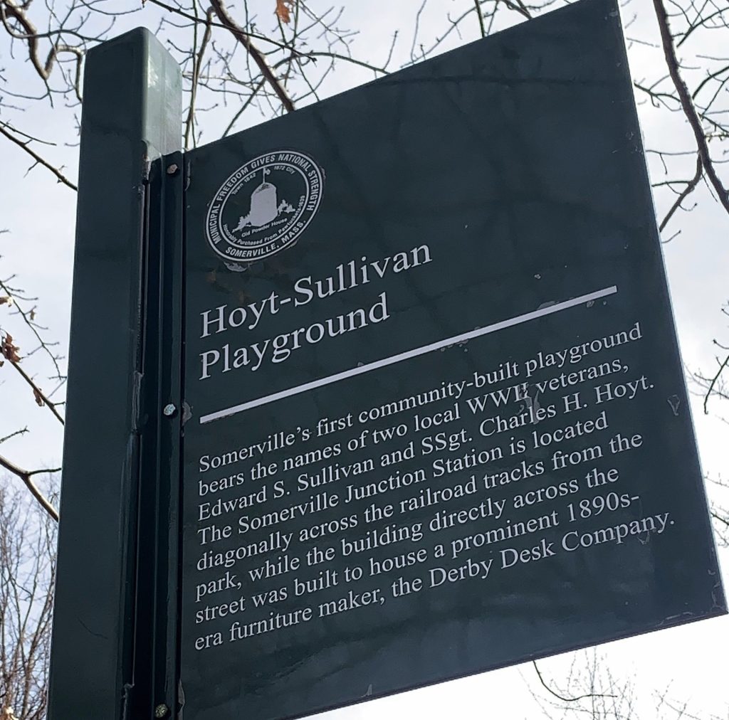 HOYT-SULLIVAN PLAYGROUND MEMORIAL MARKER