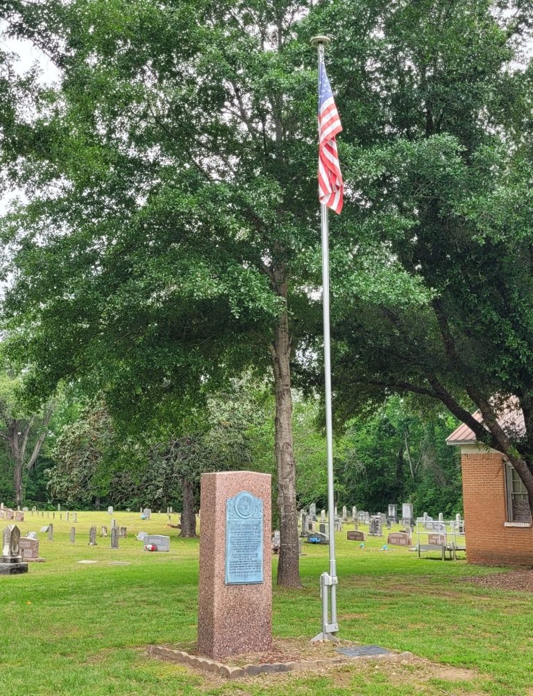 IN HONOR OF THE VETERANS BURIED AT PILGRIM MEMORIAL FLAGPOLE
