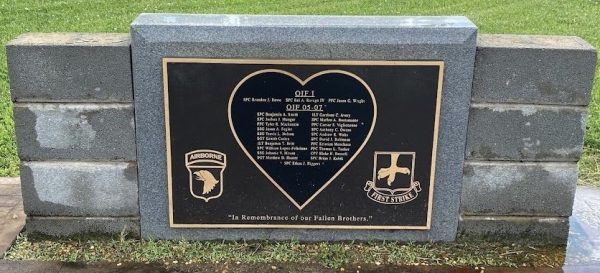 “IN REMEMBRANCE OF OUR FALLEN BROTHERS” WAR MEMORIAL