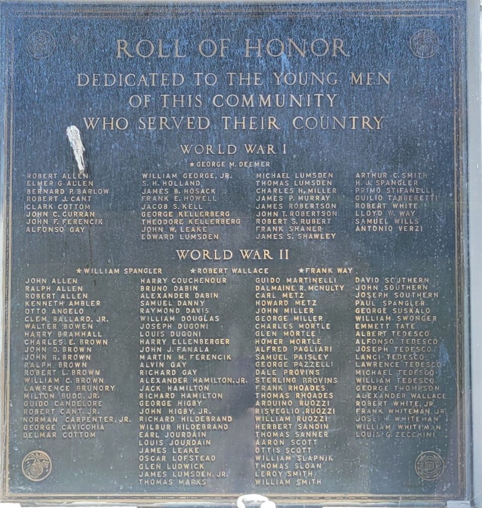INDUSTRY ROLL OF HONOR WAR MEMORIAL PLAQUE