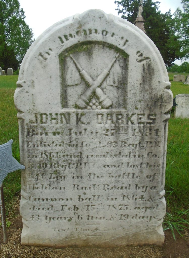 JOHN K. DARKES WAR MEMORIAL