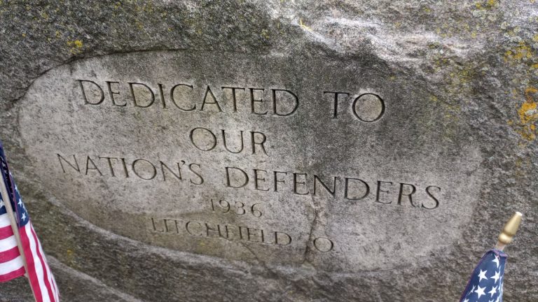 LITCHFIELD, OHIO VETERANS MEMORIAL ROCK