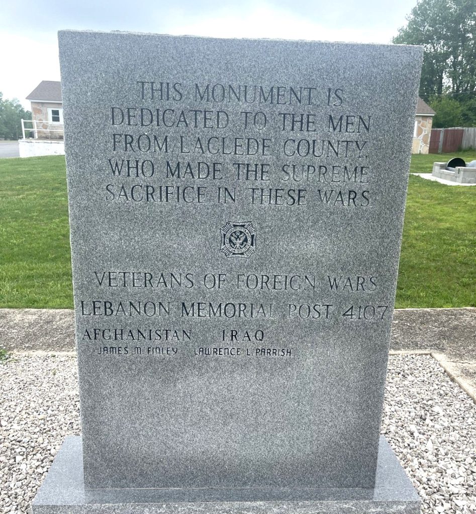 LACLEDE COUNTY SUPREME SACRIFICE WAR MEMORIAL