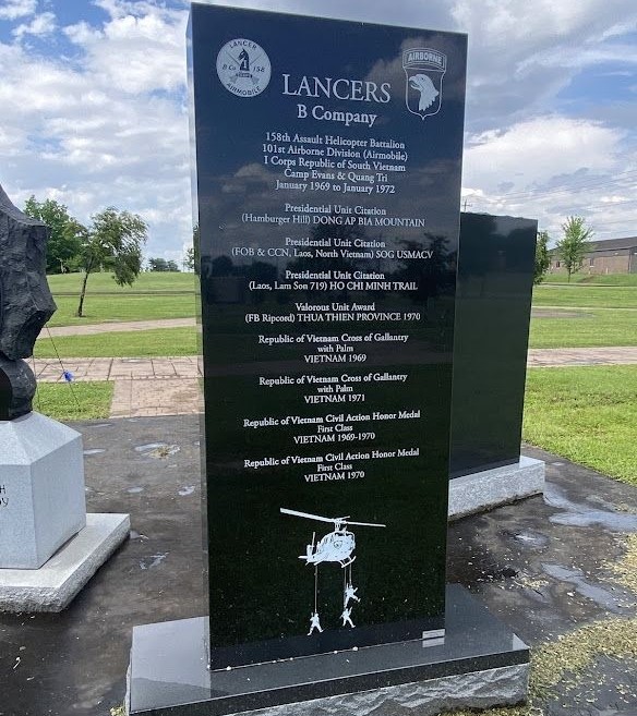 LANCERS B COMPANY WAR MEMORIAL BACK