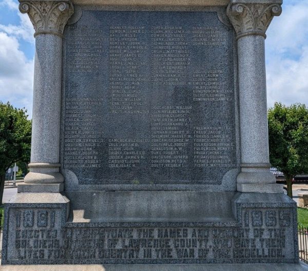 LAWRENCE COUNTY CIVIL WAR MEMORIAL SIDE A