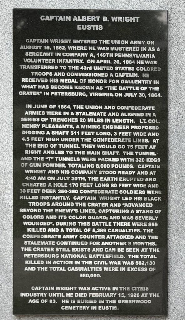 LEESBURG MEDAL OF HONOR RECIPEINTS WAR MEMORIAL PLAQUE A