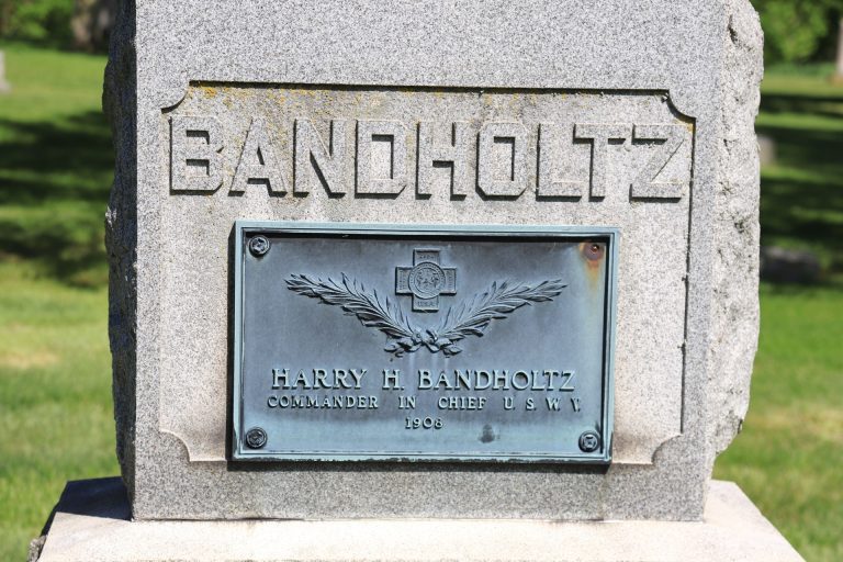 MAJOR GENERAL HARRY H. BANDOLTZ WAR MEMORIAL CEMETERY STONE
