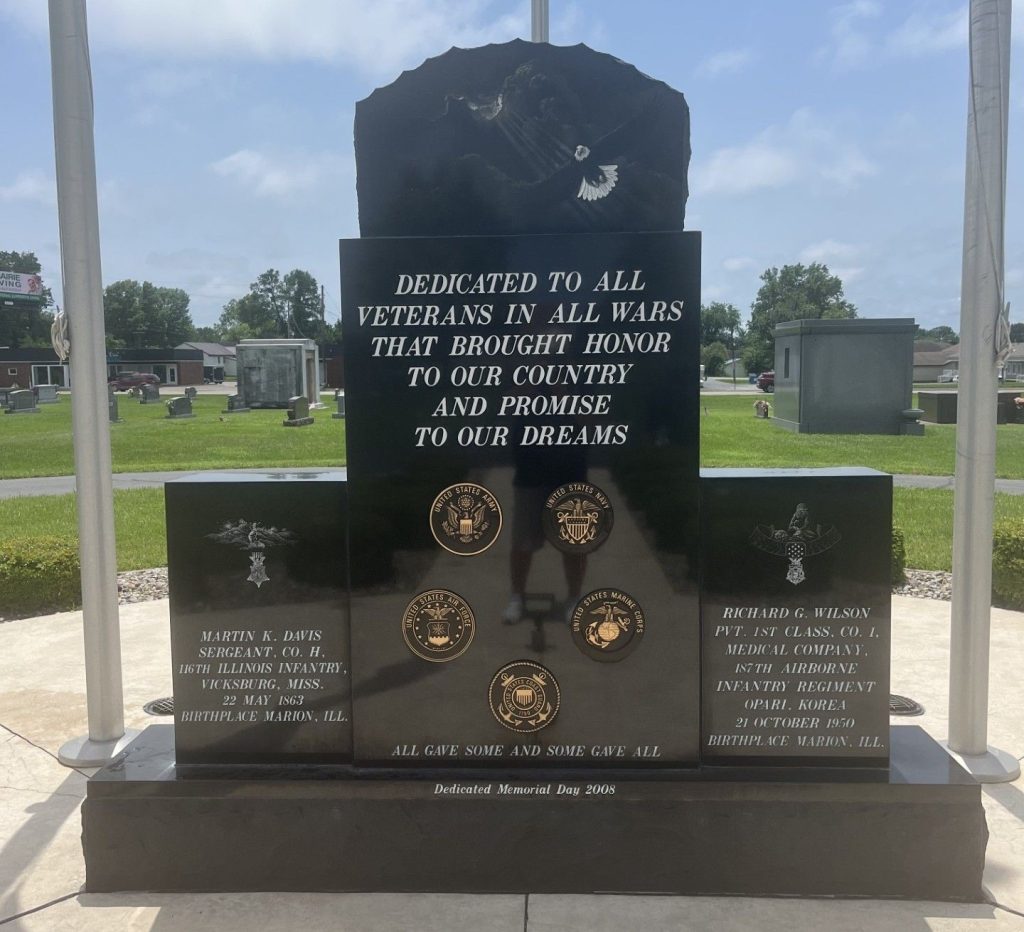 MARION ALL WARS VETERANS MEMORIAL FRONT
