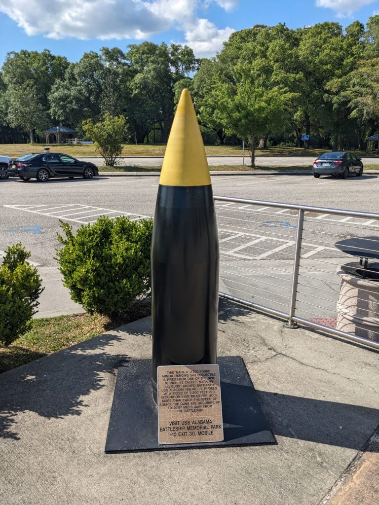 ‘MARK 8’ ARMOR PIERCING PROJECTILE MEMORIAL
