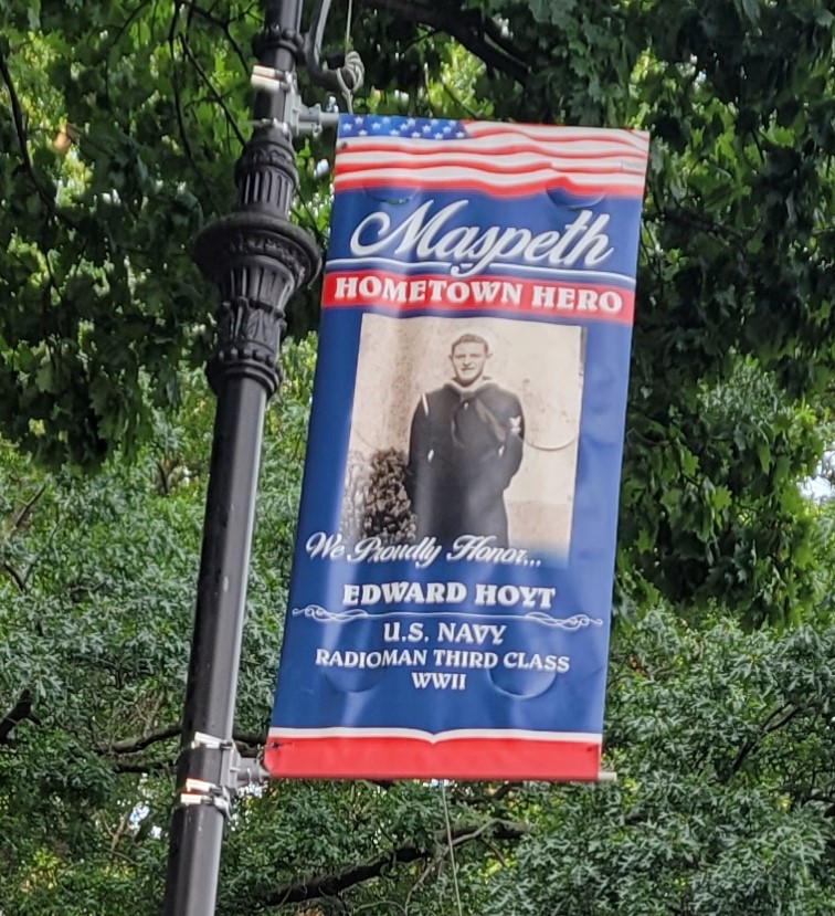 MASEPTH HOMETOWN HERO EDWARD HOYT MEMORIAL BANNER