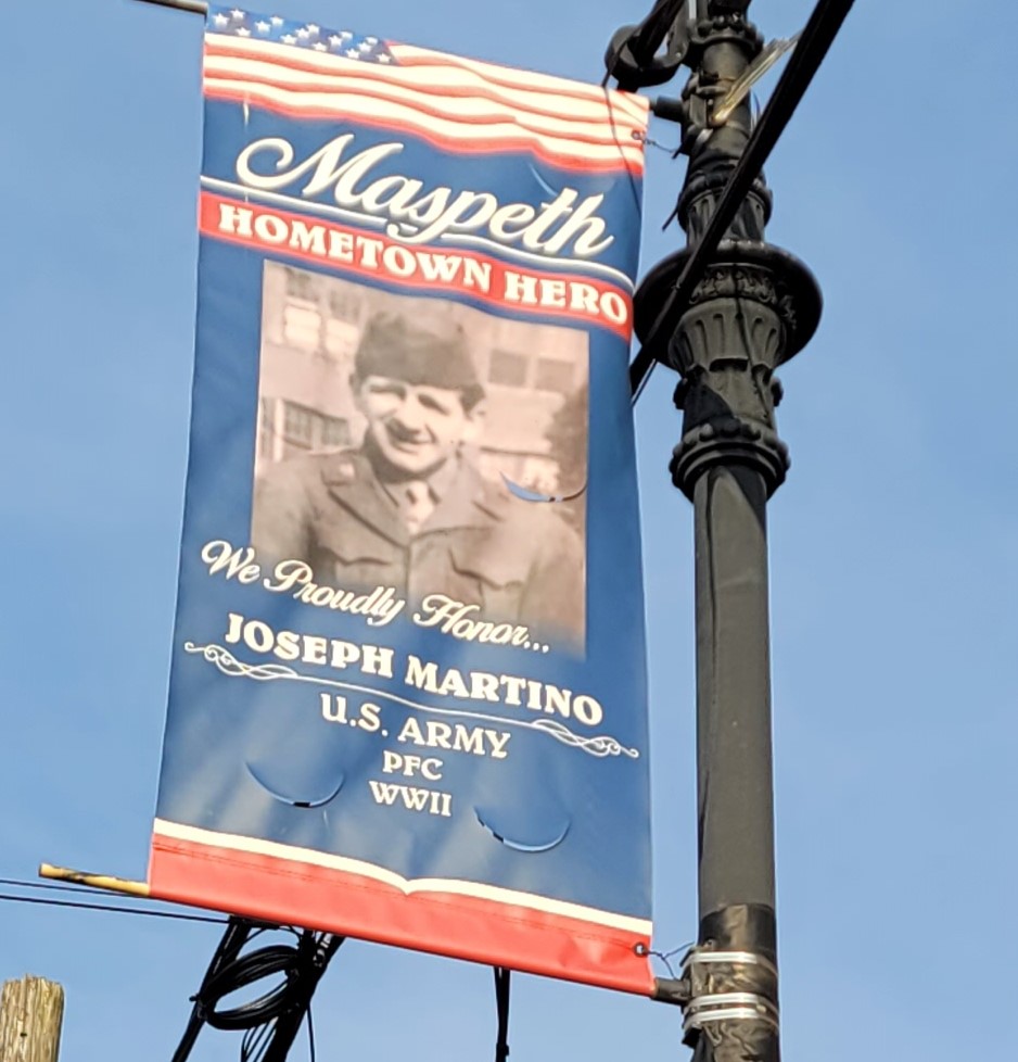 MASPETH HOMETOWN HERO JOSEPH MARTINO MEMORIAL BANNER