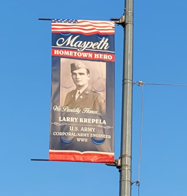 MASPETH HOMETOWN HERO LARRY KREPELA MEMORIAL BANNER