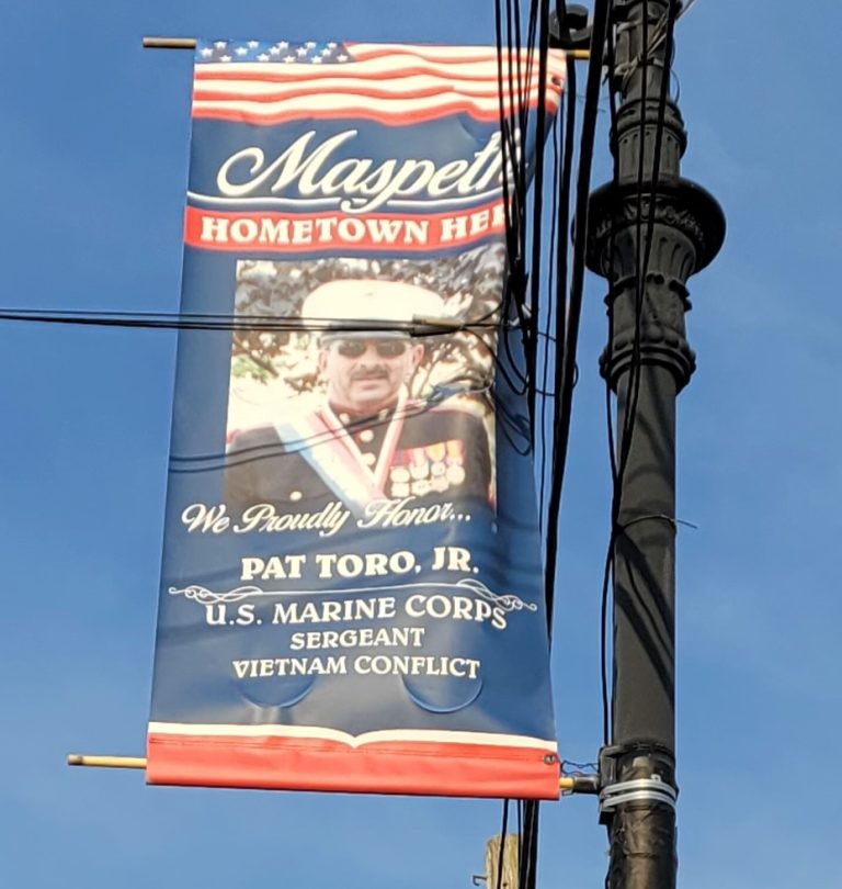 MASPETH HOMETOWN HERO PAT TORO JR. MEMORIAL BANNER