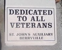Mercy Hospital Veterans Memorial Flagpole Plaque