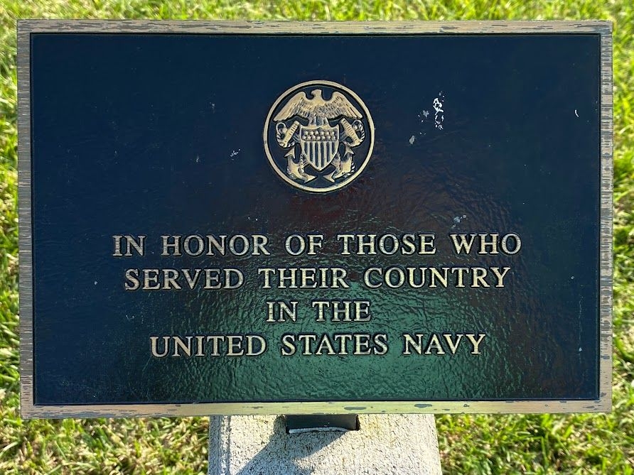 MIDDLE TENNESSEE STATE VETERANS CEMETERY UNITED STATES NAVY PLAQUE