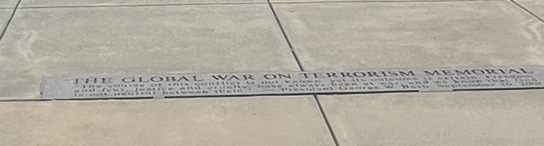 MISSOURI THE GLOBAL WAR ON TERRORISM MEMORIAL SIDEWALK
