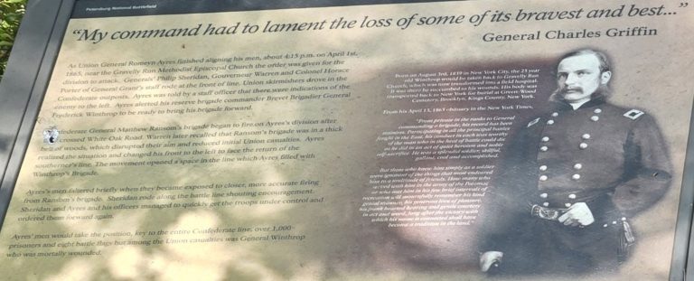 “MY COMMAND HAD TO LAMENT THE LOSS OF SOME OF ITS BRAVEST AND BEST” MEMORIAL PANEL