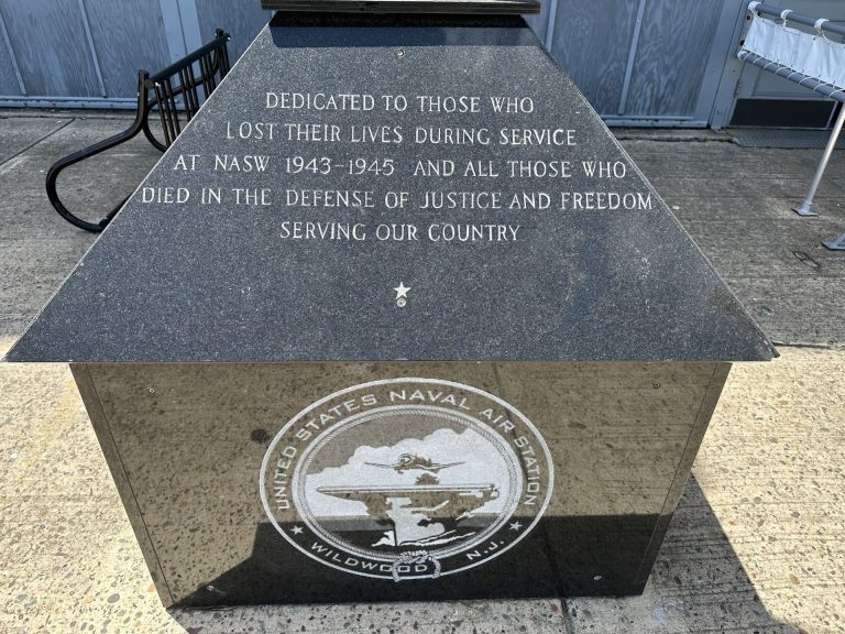 NAVAL AIR STATION WILDWOOD WORLD WAR II MEMORIAL SIDE A