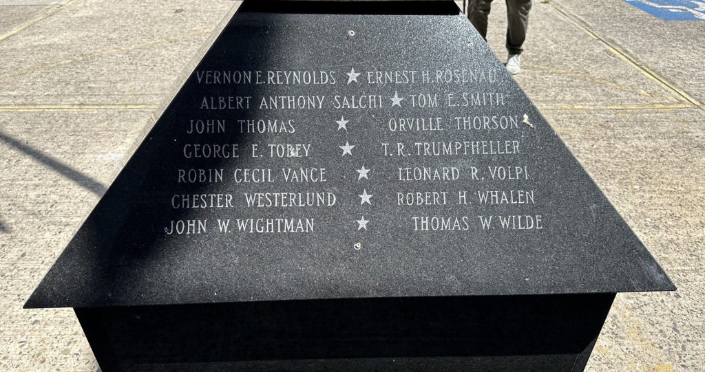 NAVAL AIR STATION WILDWOOD WORLD WAR II MEMORIAL SIDE D