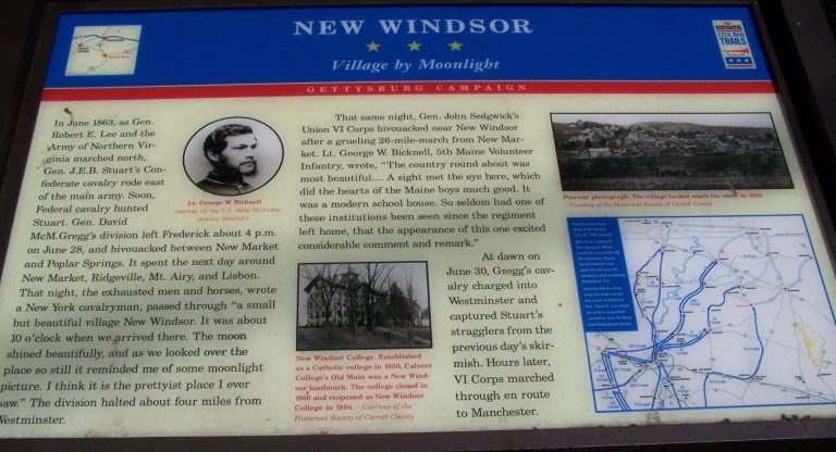 NEW WINDSOR VILLAGE BY MOONLIGHT WAR MEMORIAL PANEL